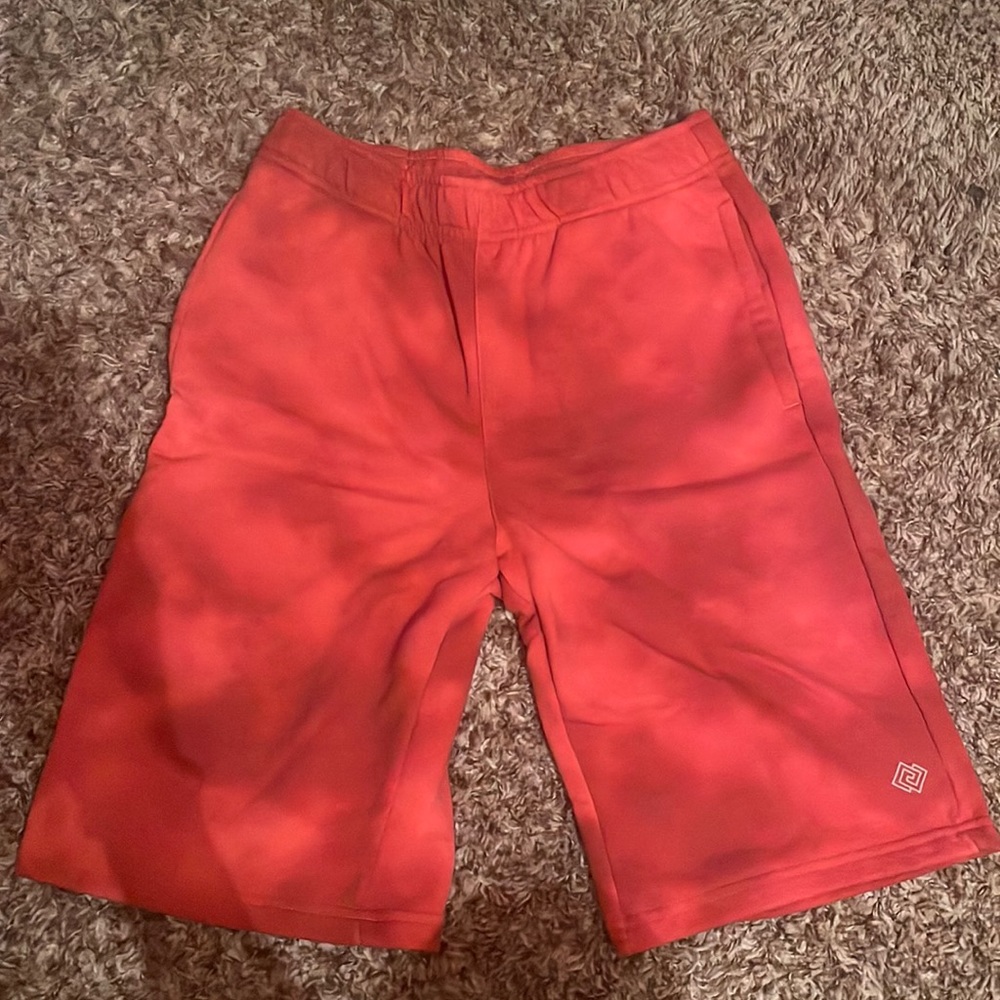 Tie Dye Pocketed Fleece Shorts